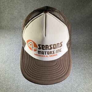 4 Seasons Motors Inc. Missoula Montana foamie trucker hat cap Speedway VTG ball